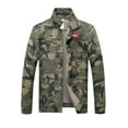 thumbnail image 1 of LZLER Casual Jean Jacket for Men Ripped Classic Denim Jacket, 1 of 5