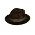 thumbnail image 1 of LZLER Classic Fedora Hats for Men Women Panama Felt Hat Festivals Fedora Hat with Feather, 1 of 2