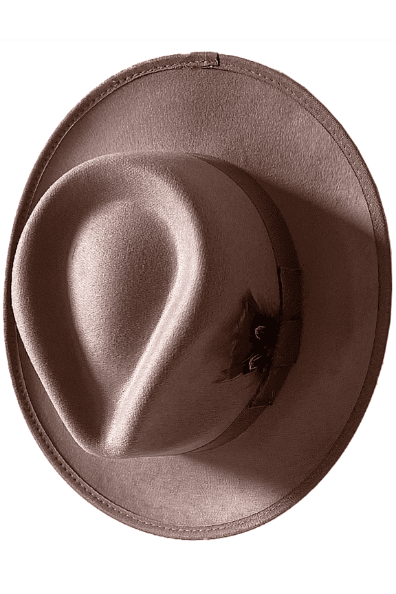 Classic Fedora Hats for Men Women Panama Felt Hat Festivals Fedora Hat with Feather