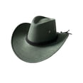 thumbnail image 1 of LZLER Men Women Western Cowboy Hat Wide Brim Sunshade Hat Men's Riding Hat with Strap, 1 of 2