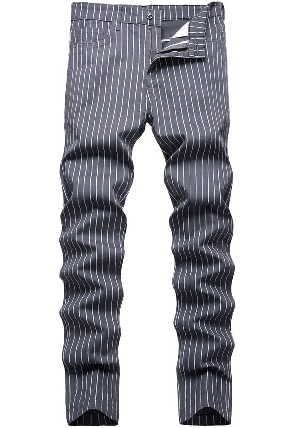 Men's Plaid Dress Pants Casual Stretch Chino Pant for Men