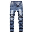 thumbnail image 1 of LZLER Mens Slim Jeans Distressed Fashion Straight Leg Jeans for Men, 1 of 6