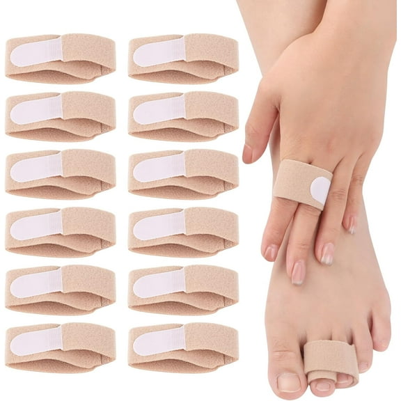 LZLINGMEI 12Pcs Hammer Toe Correctors, Broken Toe Splint, Hammer Toe Splints,Hammer Toe Spreader, Toe Corrector, for Correcting Hammer Toes,Crooked Toes