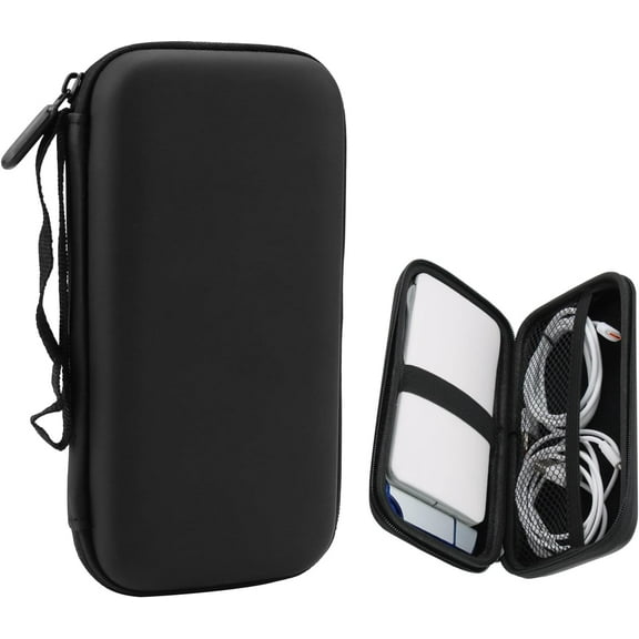 LZLINGMEI 1PC Power Bank Case Travel Cable Organiser Hard Drive Case Travel Bags Organiser EVA Tech Pouch Multifunctional Cable Bag for Electronics Travel Essentials