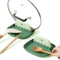 thumbnail image 1 of LZLINGMEI 2Pcs Lid and Spoon Rest for Kitchen Counter, Cooking Ladle/Spatula/Spoon Holder for Stove Top, Utensil Rest with Pot Lid Holder for Countertop, 1 of 9