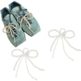 thumbnail image 1 of LZLINGMEI 2 pcs Pearls Bowknot Shoe Decoration Charms for Sneakers Dress Shoes Elegant Buckle Pearl Beaded Chain for Women DIY Shoe Charms Shoe Accessories for Wedding Gift, 1 of 7