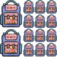 thumbnail image 1 of LZLINGMEI 30PCS Plastic Gift Bags with Handles, Cartoon Backpack Bags for Party, Wedding, Birthday,Bulk Goodie Bags for Candy, Party Favors, Snacks, 1 of 12