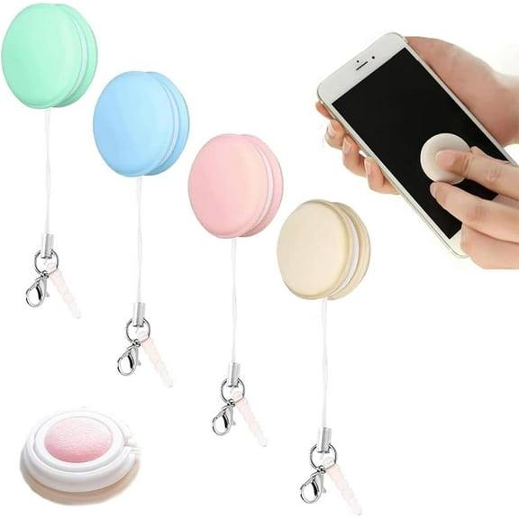 LZLINGMEI 4Pcs Screen Cleaner,Screen and Eyeglass Brush,New Macaron Phone Screen Cleaner,Portable Mobile Screen Cleaning
