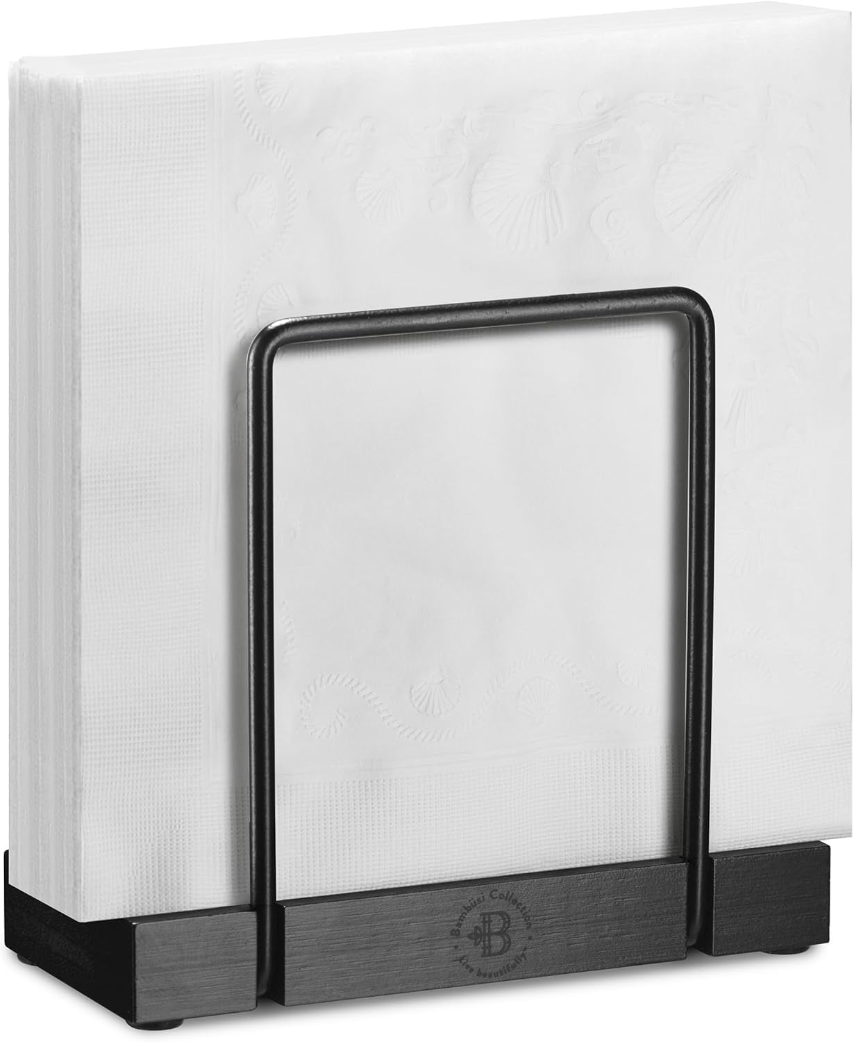 LZLINGMEI 1PC Black Napkin Holder for Table Standing Napkin Dispenser, Non-Slip Paper Napkin Holder for Kitchen, Farmhouse, Dining Table, Restaurant, Outdoor Use - Rustic and Elegant Design - Walmart.com