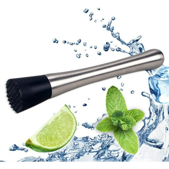 LZLINGMEI Cocktail Muddler - Ice Crusher, Stainless Steel Muddler for Cocktail, Mixer Muddler Cocktail Muddler, Cocktail Accessories for Debugging Delicious Cocktails, Drinks and Juices