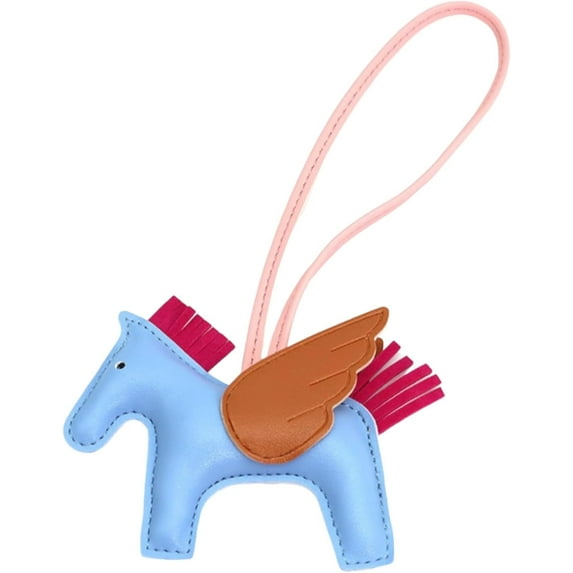 LZLINGMEI Cute Keychains for Women Vegan Leather Bag Charms Purse Charms for Handbags Preppy Stuff Designer Car Accessories