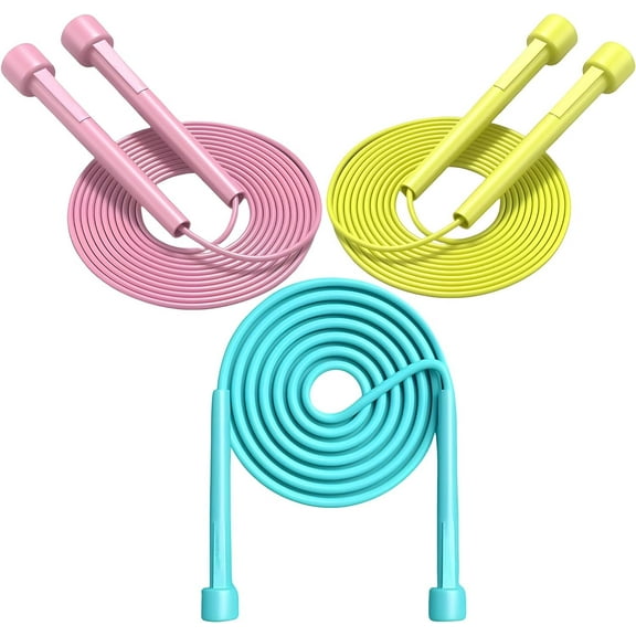 LZLINGMEI Jump Rope,Adjustable Jump Rope Set, Tangle Free Skipping Rope, Lightweight Jump Ropes for Fitness,Pvc Jump Rope for Women, Men - Jumping Rope for Workout