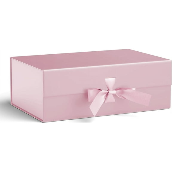 LZLINGMEI Magnetic Gift Box for Presents,Gift Boxes with Lid for Gifts, Paper Wedding Favor Boxes,Birthday Gift Box Bulk, Party Favor Boxes(Pink)