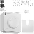 thumbnail image 1 of LZLINGMEI Retractable Clothesline Indoor, Non-Sagging Clothes Line Retracting Outdoors,15.6Ft Heavy Duty Clothes Drying Laundry Line, Wall Mounted Clothesline, 1 of 14