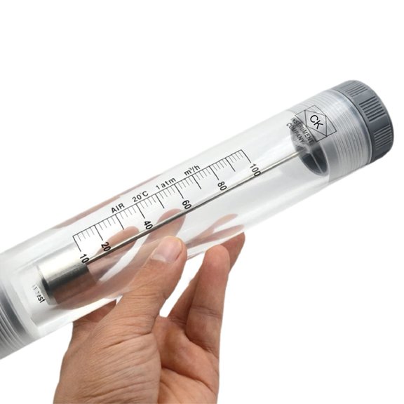 LZM-40G Rotameter Flow Meter Acrylic Pipeline Flow Meter for Pure Water Liquid Gas Industrial Adjustable Mechanical ,Clear Reading