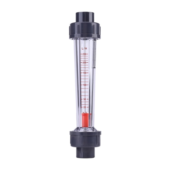 LZS-15 25-250L/H Flow Meter Plastic Tube Type Water Rotameter Liquid Clear Flowmeter Measuring Tools For Chemical Light For DN15 ,Good Performance