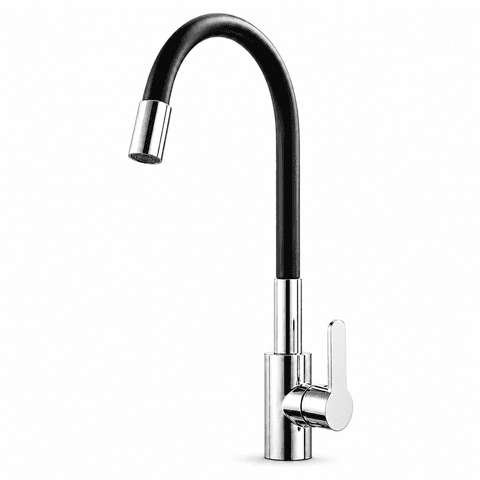 LZSDS 360 Degree Rotating Kitchen Sink Faucet, Brass Non-Splash Faucet with Sprayer for RV and Home