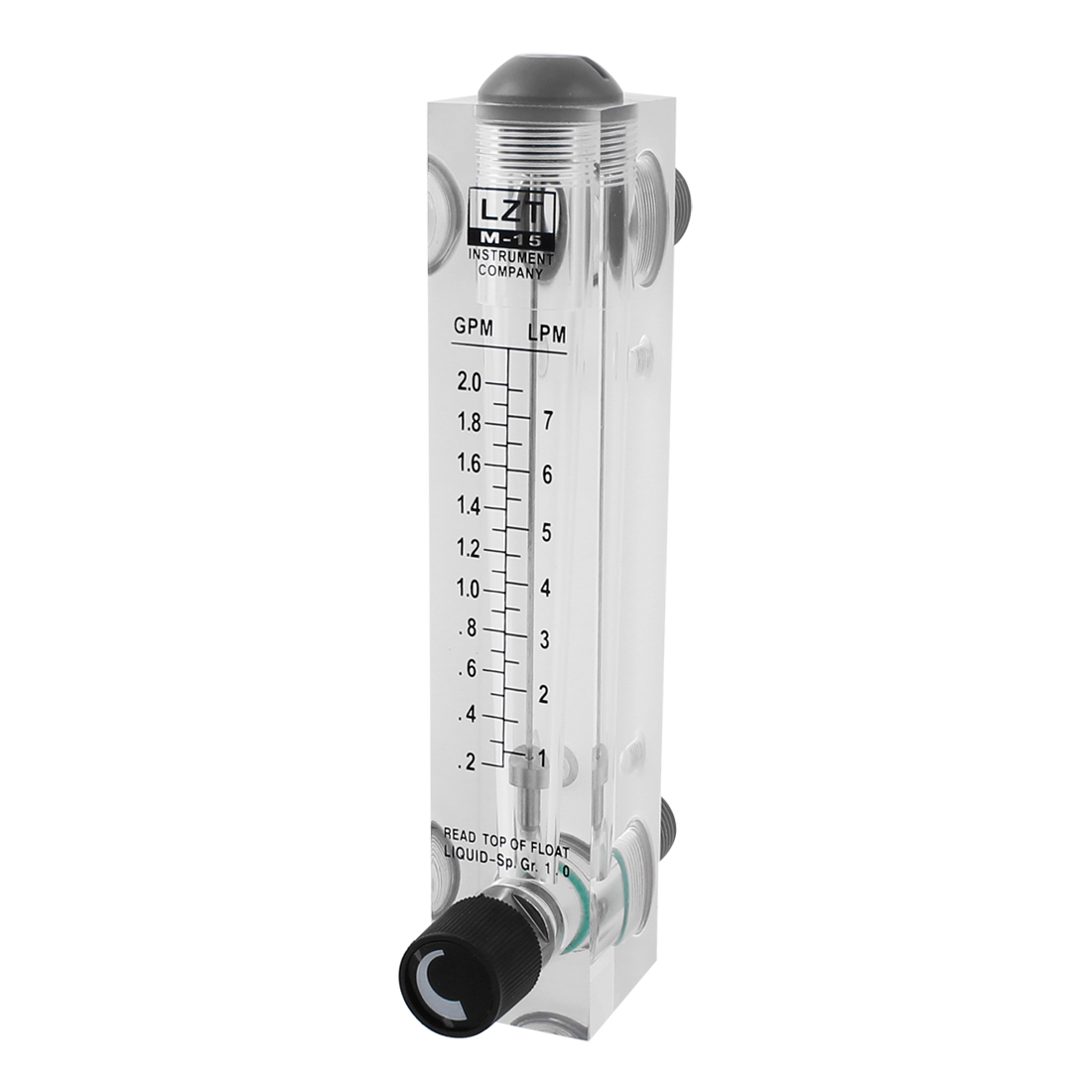 LZT M-15 2.0 GPM 1/2BSP Water Liquid Flow Measuring Panel Type Flowmeter - image 1 of 4