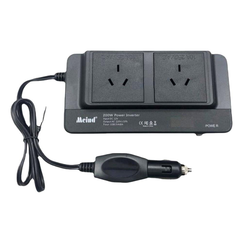 LZYWOD 200W Car Power Inverter Convert 12V to 220V/110V with & Ports