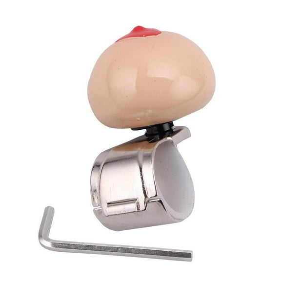 LZYWOD Car Steering Wheel Knob,Funny Cool Head Steering Wheel Suicide Spinner Knob, Turning Vehicl Grip Handle Power Assist