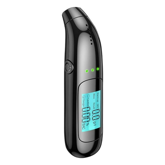 LZYWOD Digital Alcohol Breath Tester with LCD Display USB Rechargeable Non-contact High Precision Alcometer Portable Detection Alcohol V6T2