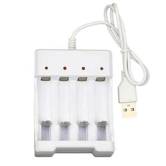 LZYWOD USB Plug Fast Battery Charger For AA AAA Rechargeable Slots Batteries 4 O5Q2024 Z3E1