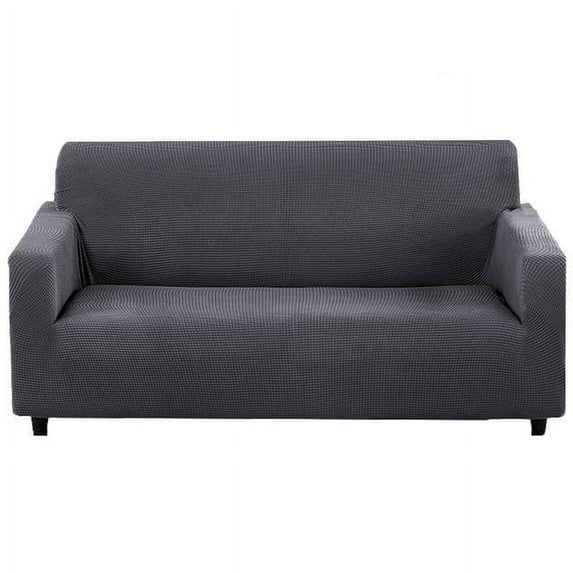 LZYoehin Stretch Sofa Slipcover Polyester Non Slip Couch Cover, Gray