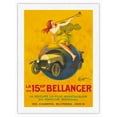 thumbnail image 1 of La 15hp Bellanger - The Most Advantageous Car on the World Market - Vintage French Automobile Poster by Leonetto Cappiello c.1921 - Japanese Unryu Rice Paper Art Print (Unframed) 12 x 16 in, 1 of 4