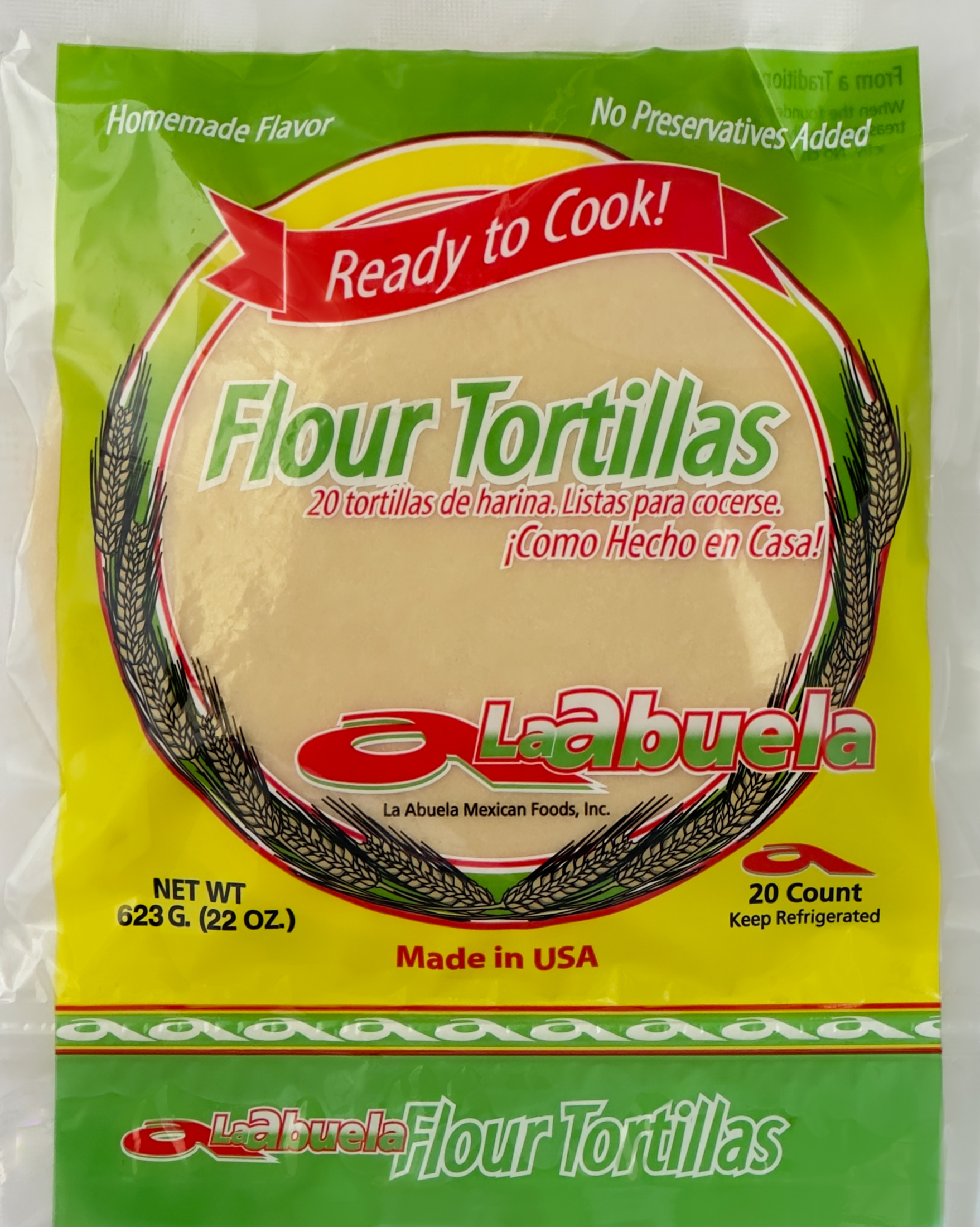 La Abuela Fajita Size Flour Tortillas , 22 oz, 20 Count - image 1 of 9