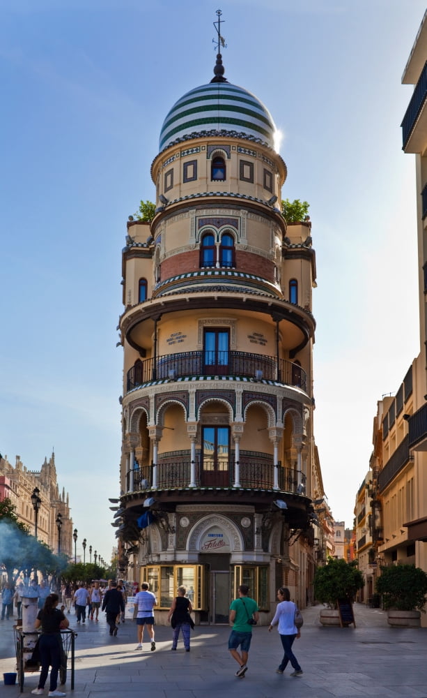 La Adriatica Building Seville Andalucia Spain Canvas Art - Panoramic Images (20 x 12)