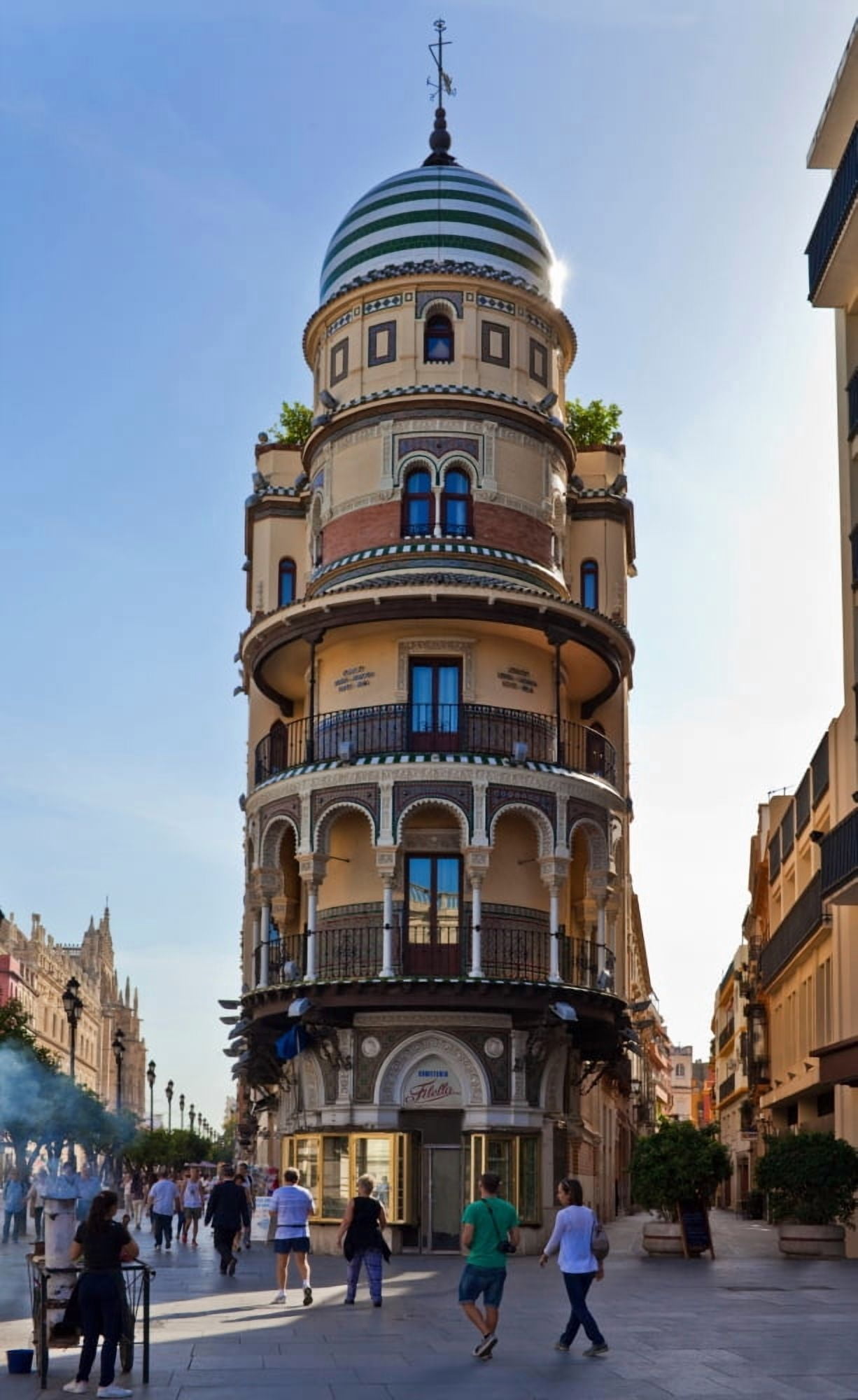 La Adriatica Building Seville Andalucia Spain Canvas Art - Panoramic Images (40 x 24)