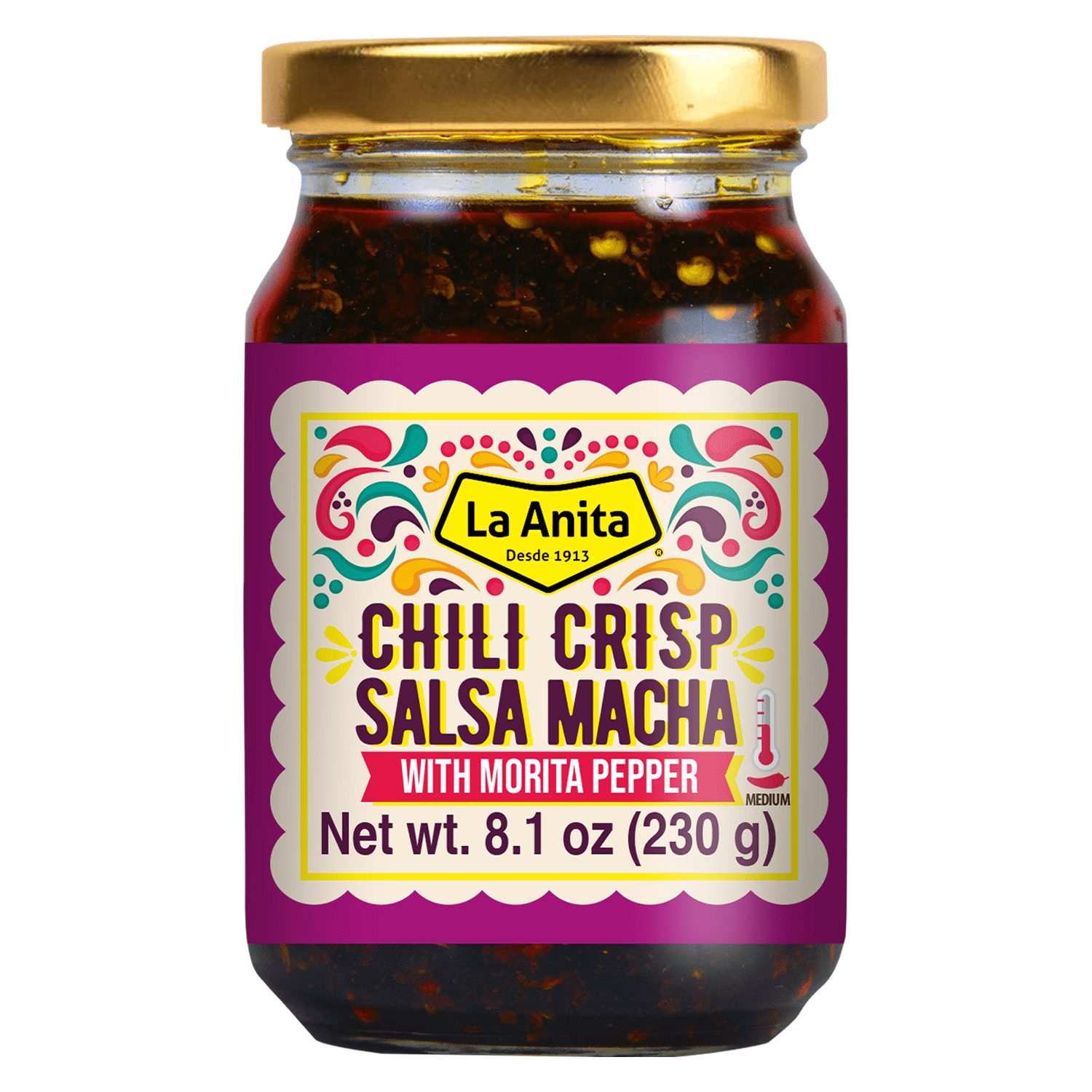 La Anita Salsa Macha with Morita Pepper, 8.1oz