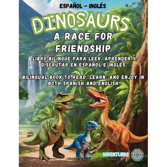 La Aventura de Ser T Dinosaurs: A Race for Friendship / Dinosaurios, una Carrera por la Amistad: A bilingual interactive book to read, play, , (Paperback)