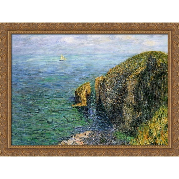 La Banche 36x28 Large Gold Ornate Wood Framed Canvas Art by Gustave Loiseau