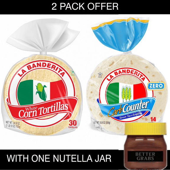 La Banderita Carb Counter Small Street Taco Flour Tortillas Zero Net Carb 14 Count