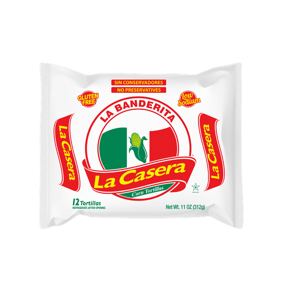 La Banderita Casera Corn Tortilla, 11oz, 12ct
