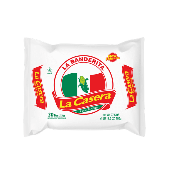 La Banderita Casera Corn Tortillas, 27.5 oz, 30 Count