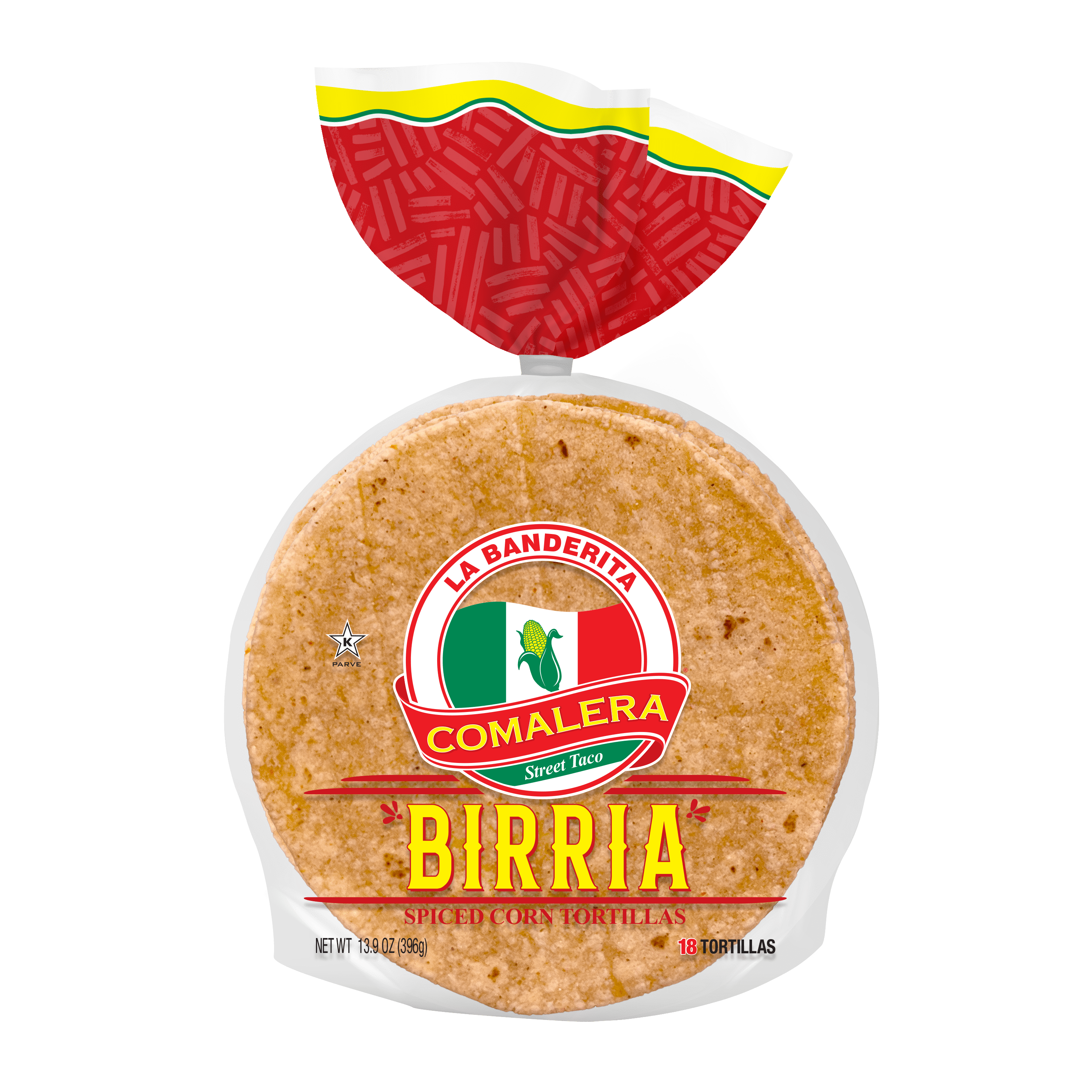 La Banderita Comalera Street Taco Birria Spiced Corn Tortillas, 18 Count, 13.9 oz