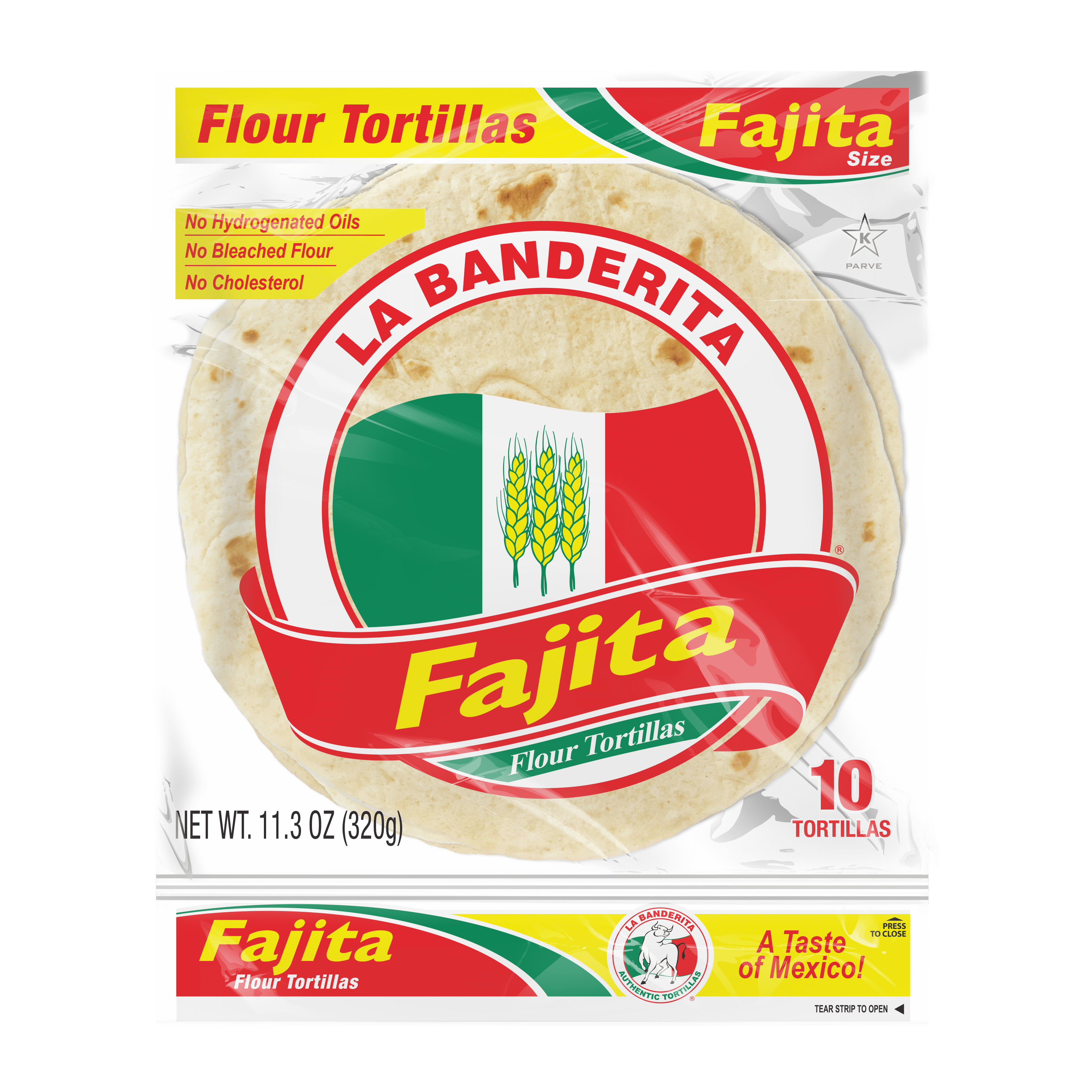 La Banderita Fajita Flour Tortillas 10 Count