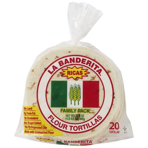 La Banderita® Family Pack 6" Flour Tortillas 20 Count 22.5oz. 12