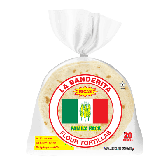 La Banderita Family Pack Flour Tortillas, 22.5 oz, 20 Count