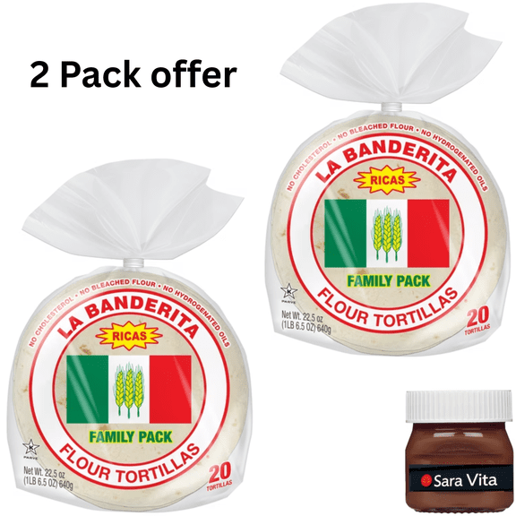 La Banderita Family Pack Flour Tortillas, 22.5 oz, 20 Count