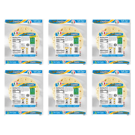 La Banderita Flour 8" Soft Taco Tortillas, 10 ct (Pack of 6)