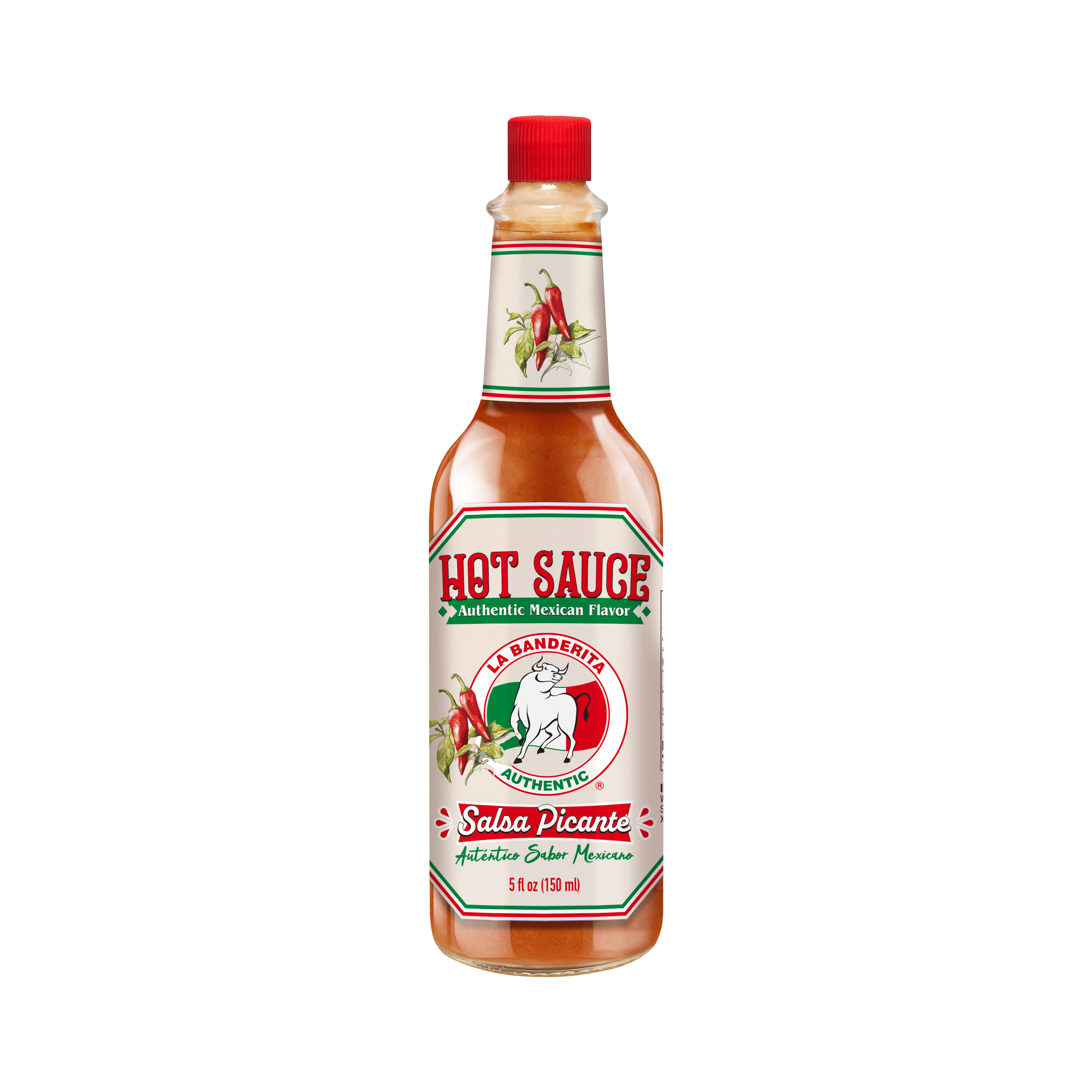 La Banderita® Hot Sauce| 5 FL OZ Hot Sauce| Made in Mexico | A perfect partner for every meal. (12 Bottles)
