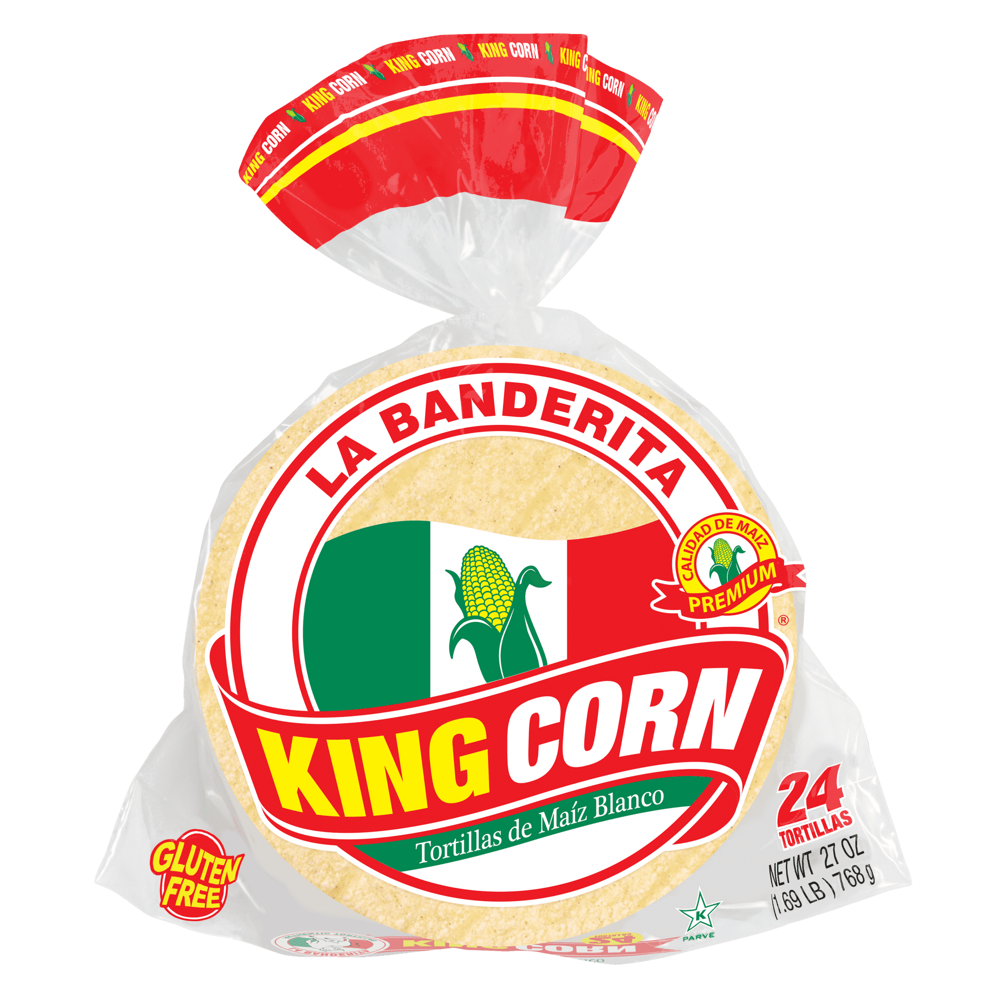 La Banderita King Corn Tortillas 24 Count