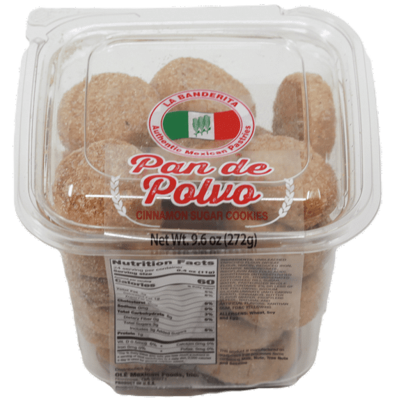 La Banderita Pan de Polvo, Baked Cinnamon Sugar Cookies 9.6 oz, 24 Count