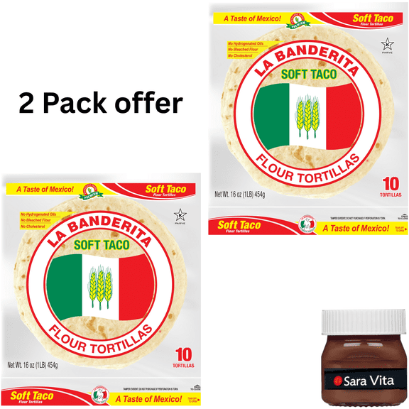 La Banderita Soft Taco Flour Tortillas, 16 oz, 10 Count