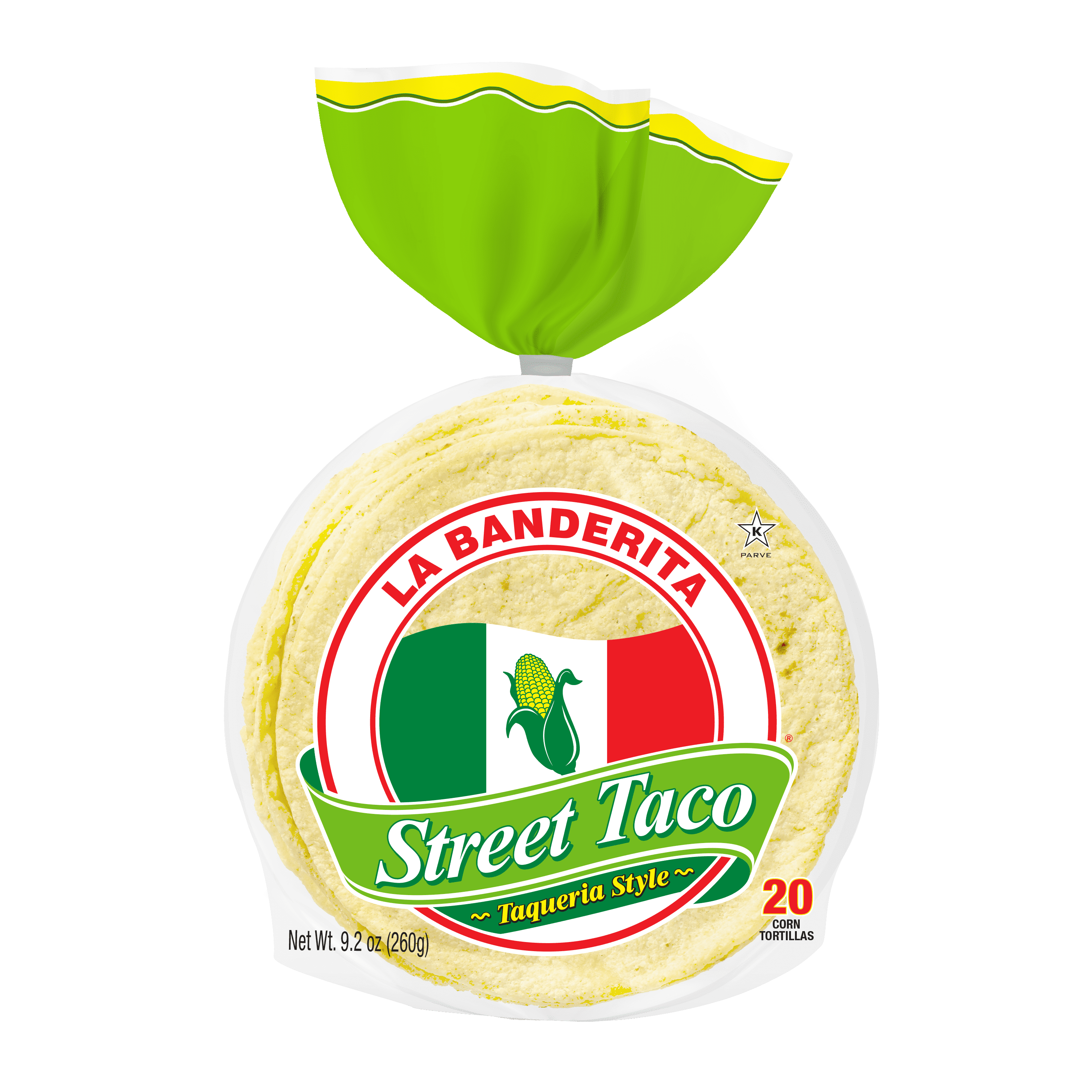La Banderita Street Taco | 4" Size  Corn Tortillas | 9.2 oz.| 20 Count (Pack of 6)