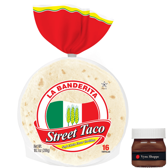 La Banderita Street Taco Thin Flour Tortillas, 10.1 oz, 16 Count