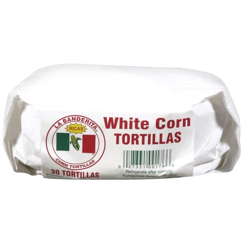 La Banderita White Corn Tortillas, 30 Ct